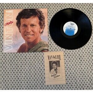 Vinyl LP album Encore by Bobby Vinton signed copy